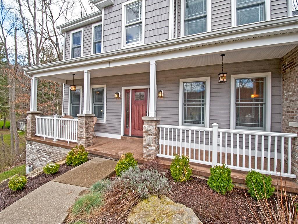 1763 Old State Road Gibsonia, PA 15044 - Photo 23 of 25 Large covered front Porch w/stamped concrete