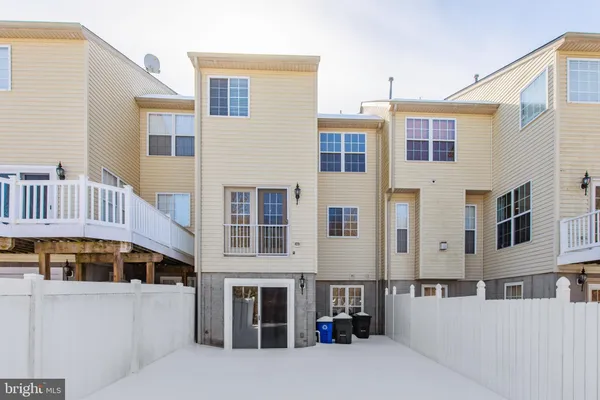 a view of an entrance of the building