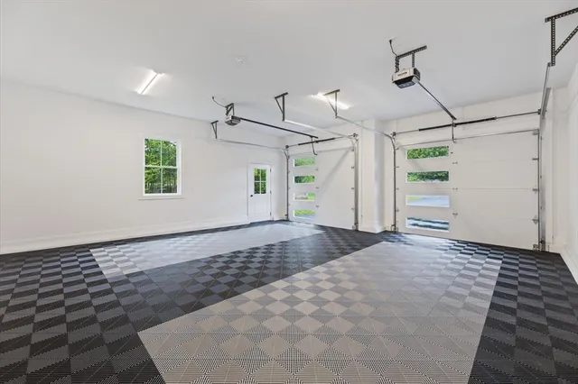 a view of a room with a flat screen tv