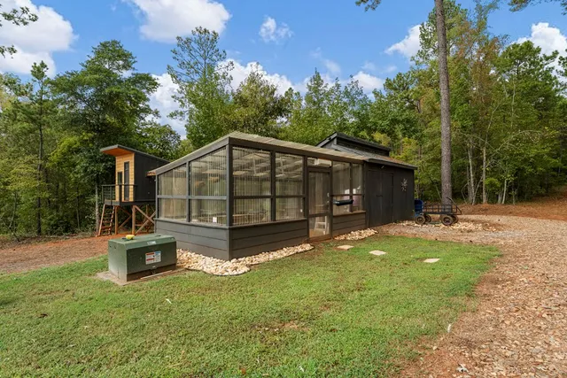 a house with a outdoor space