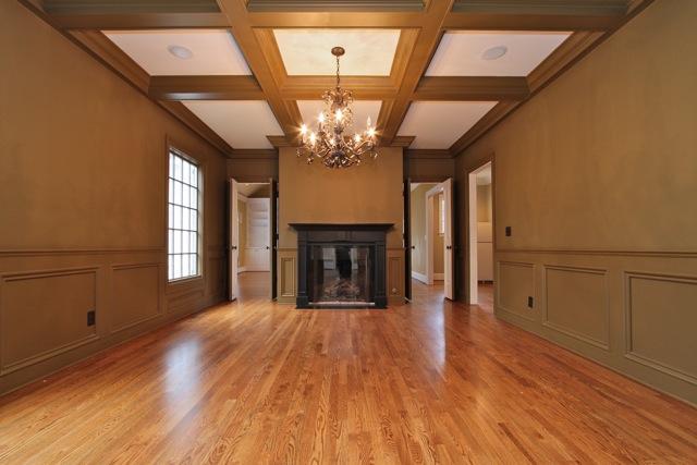 4014 Estes Road Nashville, TN 37215 - Photo 4 of 20 Enjoy formal dinners or casual meals in the dramatic formal dining room with beamed and coffered ceiling and gas log fireplace.