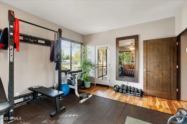 a view of backyard with green space