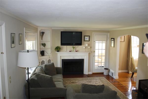 16 Cooper Street Springfield, MA 01108 - Photo 3 of 23 a living room with furniture a flat screen tv and a fireplace