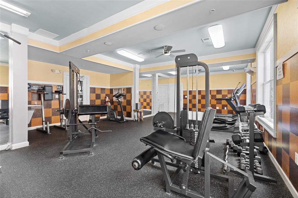 4221 West Spruce Street, Unit 1108 Tampa, FL 33607 - Photo 30 of 31 a view of a room with gym equipment