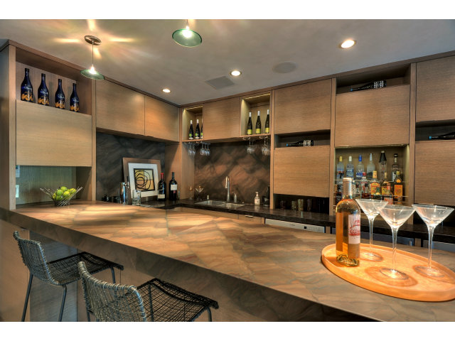 11580 Old Ranch Road Los Altos Hills, CA 94024 - Photo 18 of 22 a kitchen with kitchen island a stove and a refrigerator