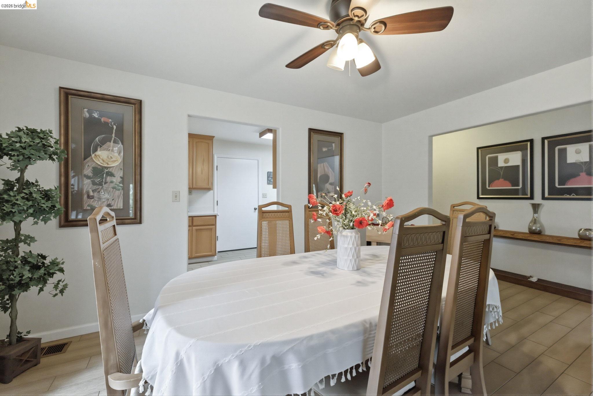 12068 Breckenridge Road Groveland, CA 95321 - Photo 2 of 55 Dining space featuring light wood finished floors and ceiling fan
