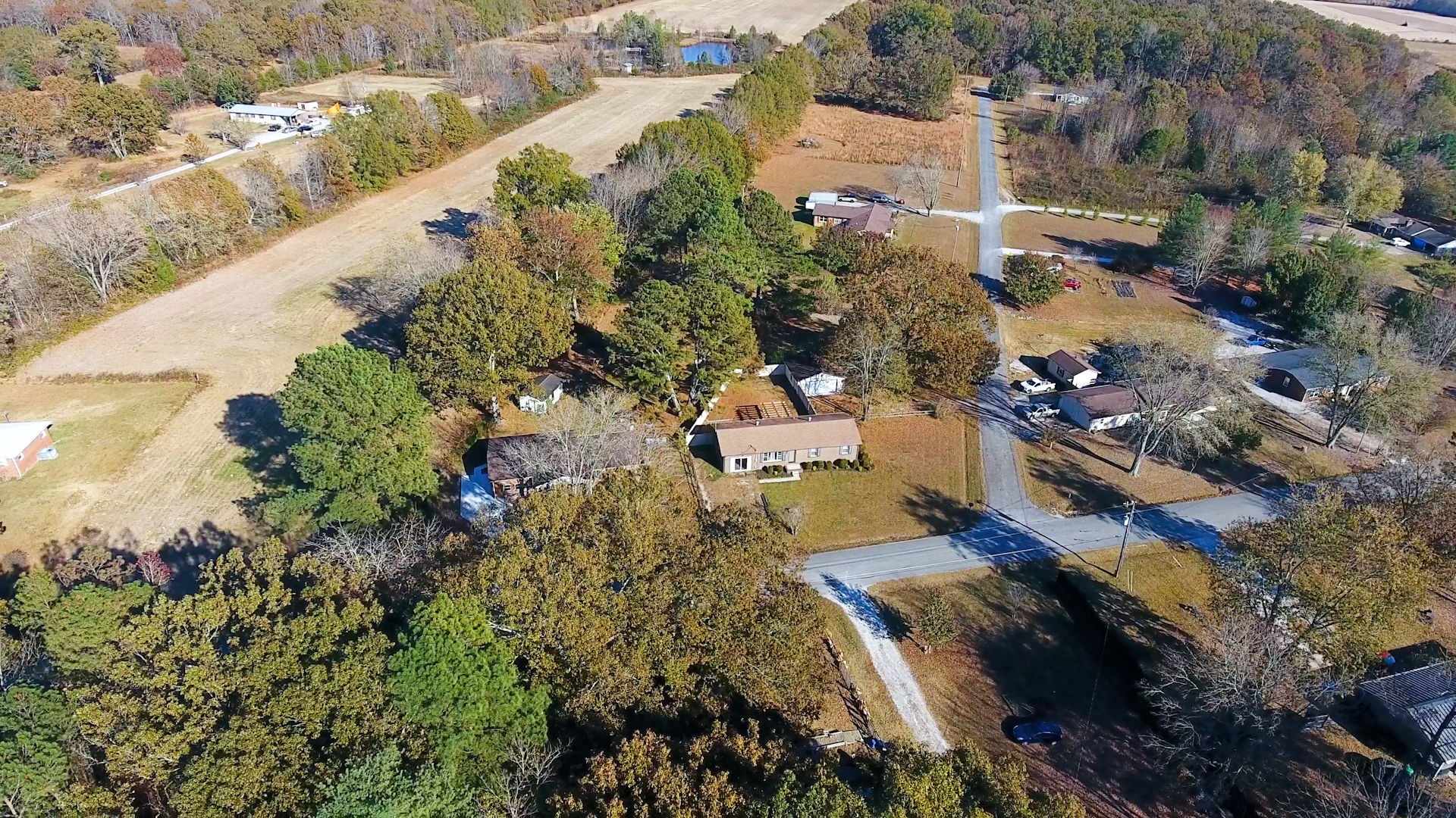 785 New Hope Road Manchester, TN 37355 - Photo 54 of 57 an aerial view of a house with a yard