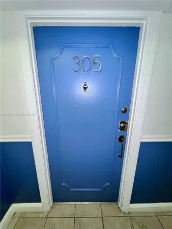 a view of front door