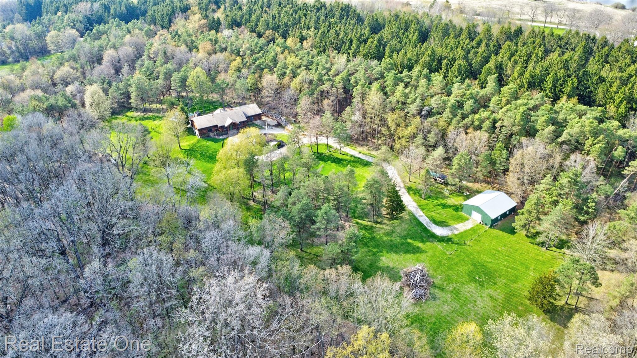 4340 Lahring Road Holly, MI 48442 - Photo 82 of 89 6) Aerial Property.jpg