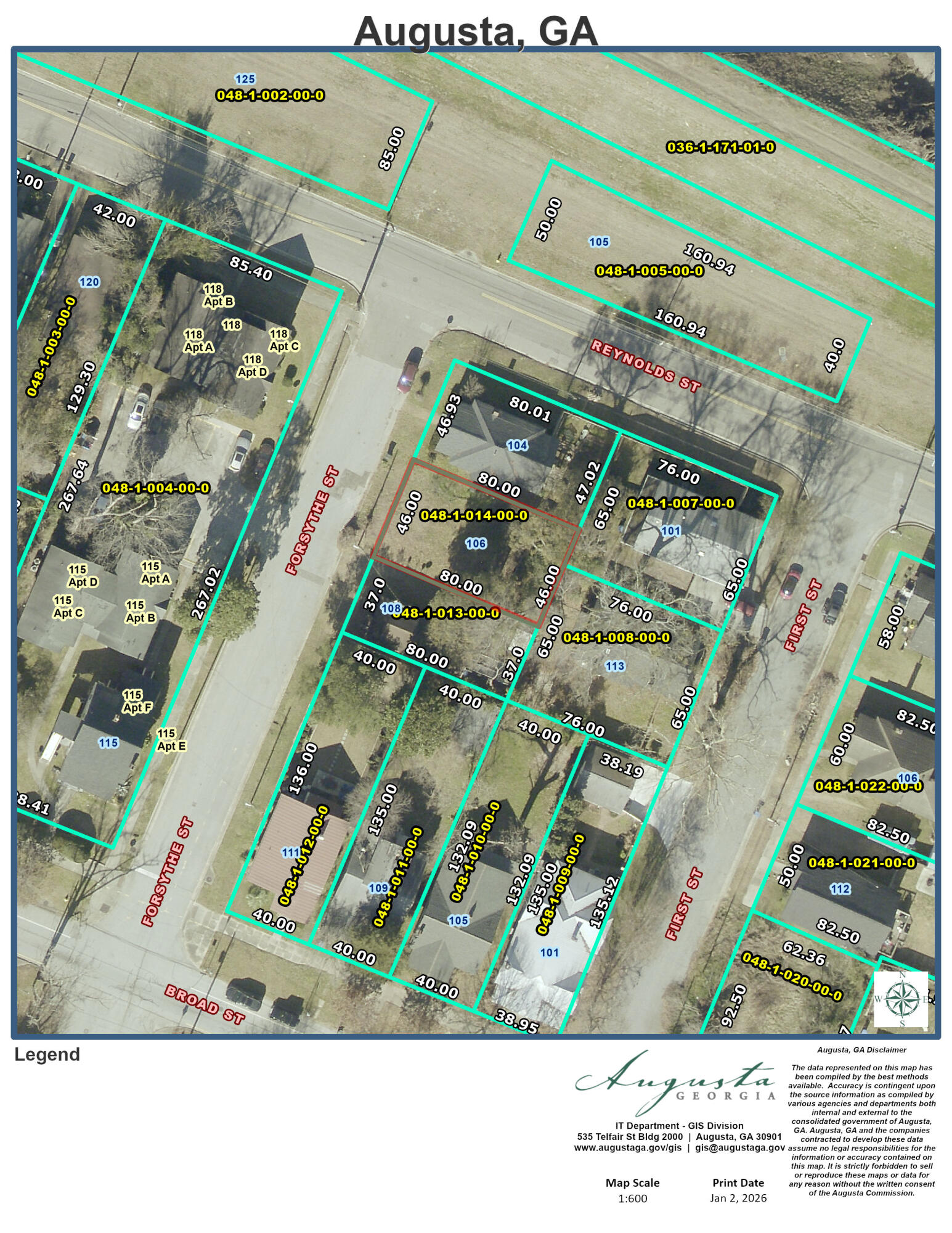 106 Forsythe Street Augusta, GA 30901 - Photo 1 of 1 Lot