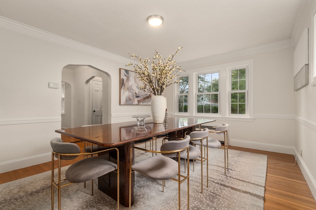 16 Duxbury Road Newton, MA 02459 - Photo 10 of 30 a dining room with furniture and window