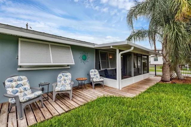 a view of a house with patio