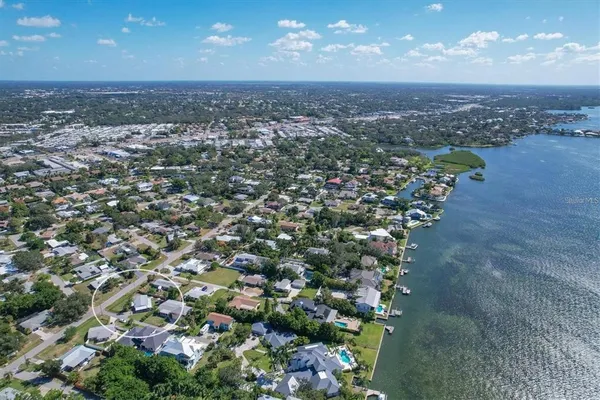 an aerial view of a city