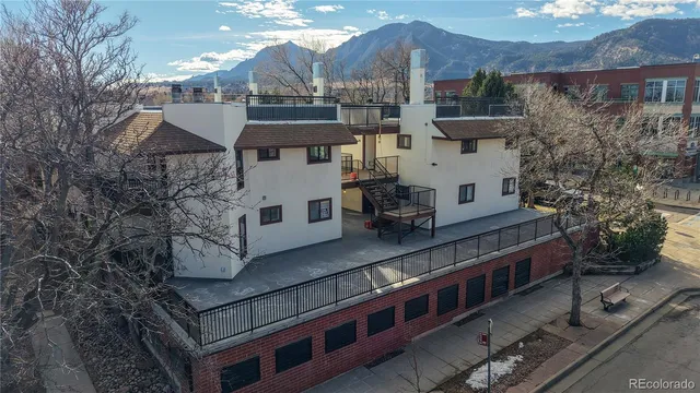 an aerial view of a city