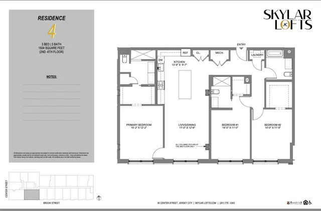 $5,100 | 40 Center Street, Unit 505, Jersey City, NJ 07302