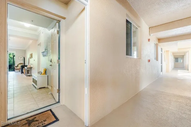 a view of a living room and a bathroom