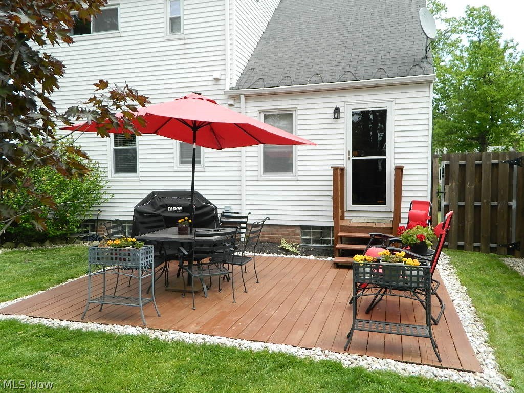 1604 Lyndhurst Road Lyndhurst, OH 44124 - Photo 33 of 35 Ground Level Deck/Patio Will Give You Hours of Enjoyment!