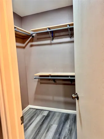 a close view of closet