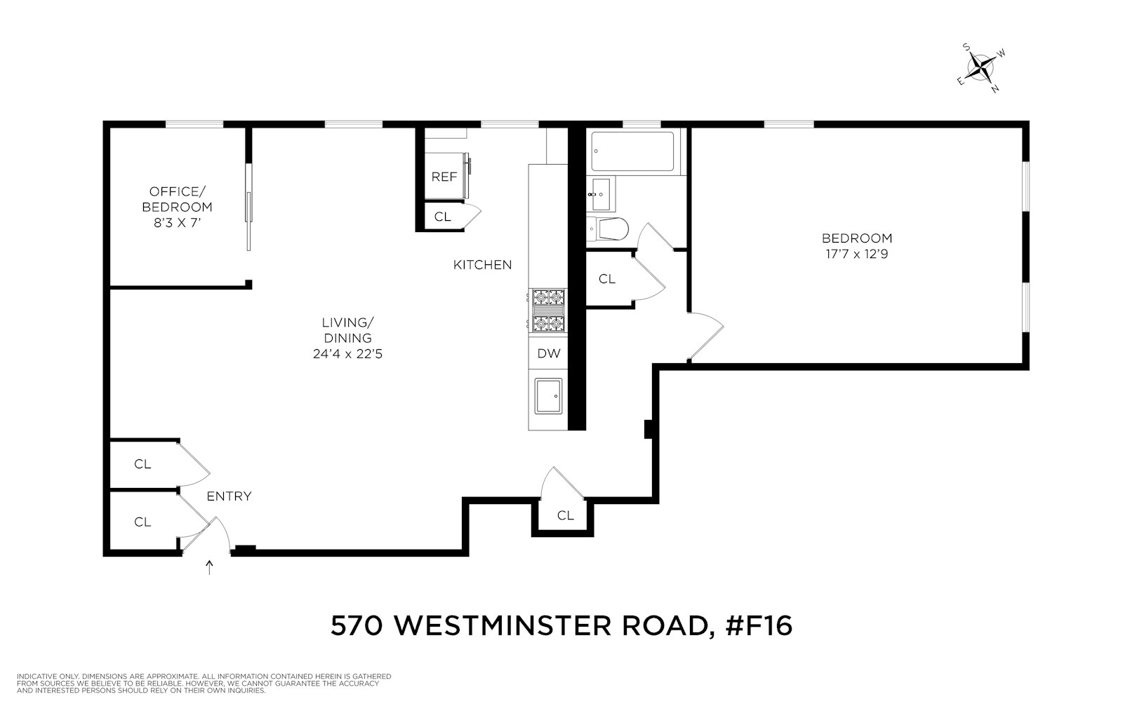 570 Westminster Road, Unit F16 Brooklyn, NY 11230 - Photo 7 of 7 a picture of a wall