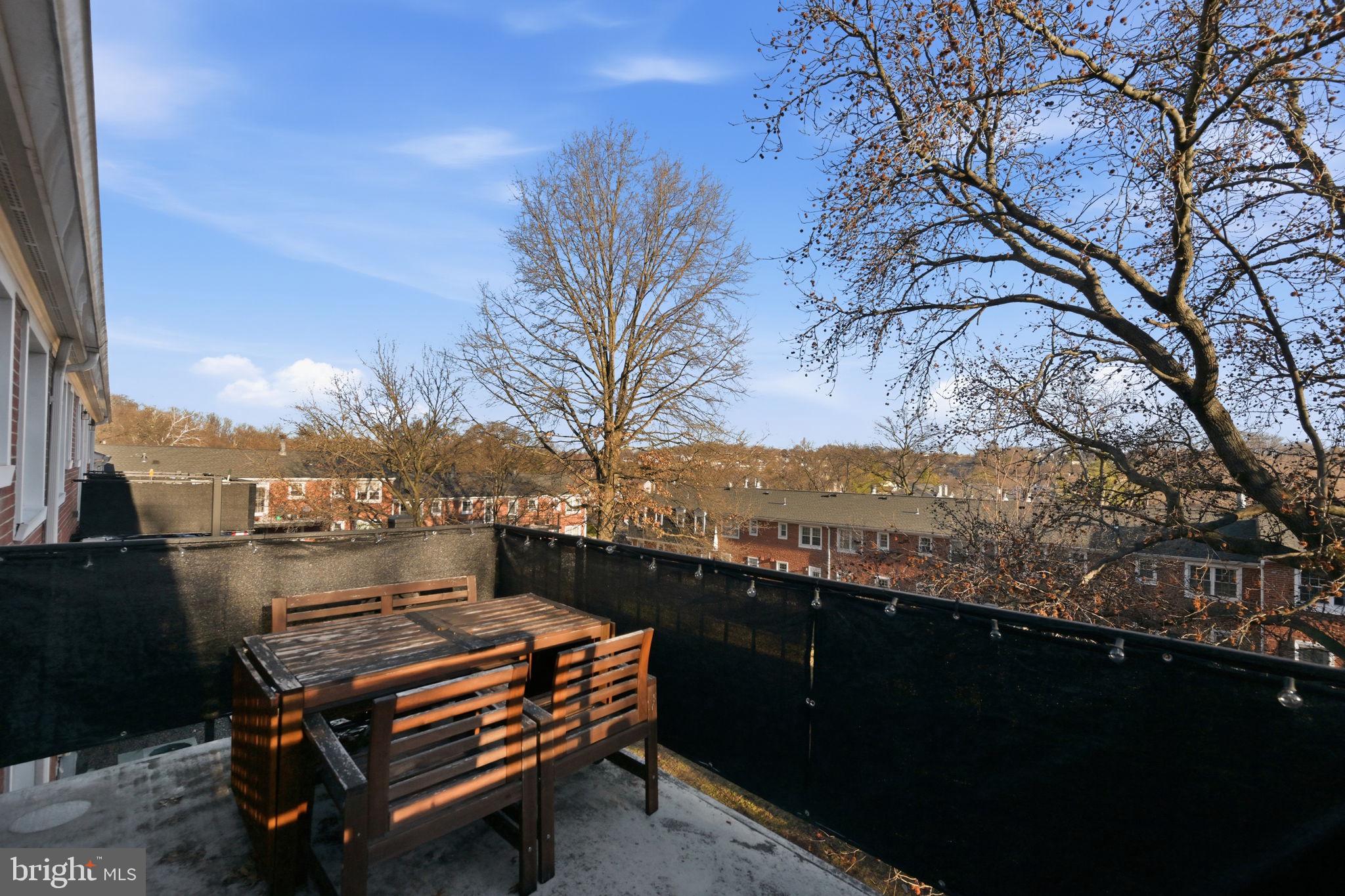 4608 28th Road South, Unit B Arlington, VA 22206 - Photo 19 of 21 Balcony Backing to Trees