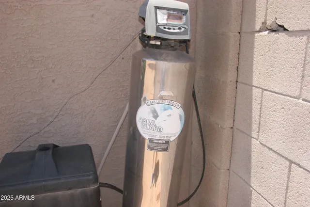 a close view of washer and dryer