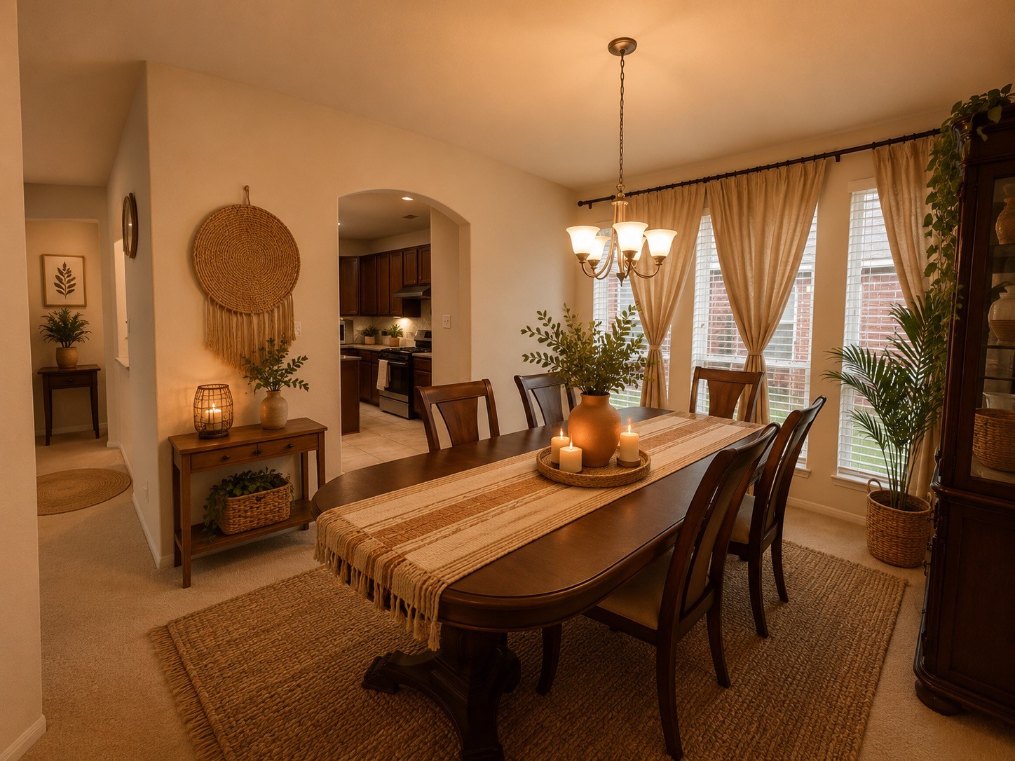 5410 Peppermint Lane Baytown, TX 77521 - Photo 6 of 22 This virtually staged dining room highlights the space's potential as a welcoming setting for intimate dinners, celebrations, and everyday living.