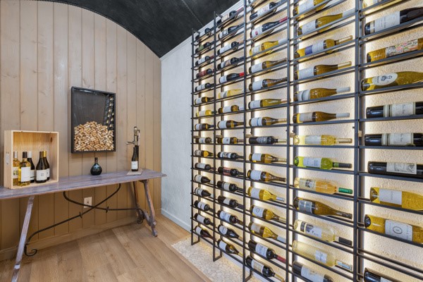 516 Hillandale Road Seneca, SC 29672 - Photo 27 of 50 Wine Cellar with Glass Door, Barrel Ceiling and LED lighting.