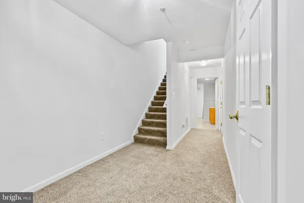 a view of entryway with stairs