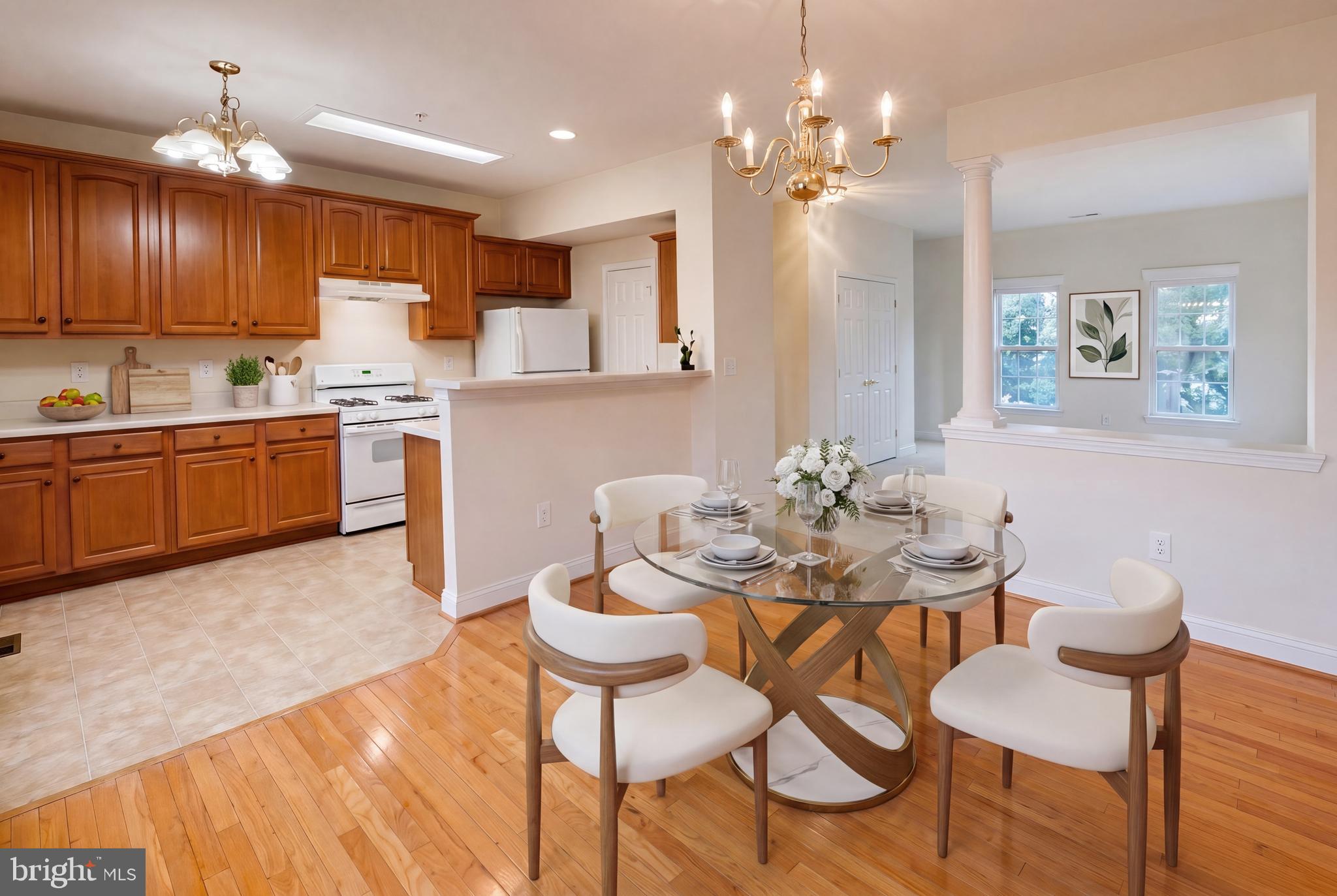 2133 Clark Place Silver Spring, MD 20910 - Photo 5 of 19 DINING AREA AND SPACIOUS KITCHEN