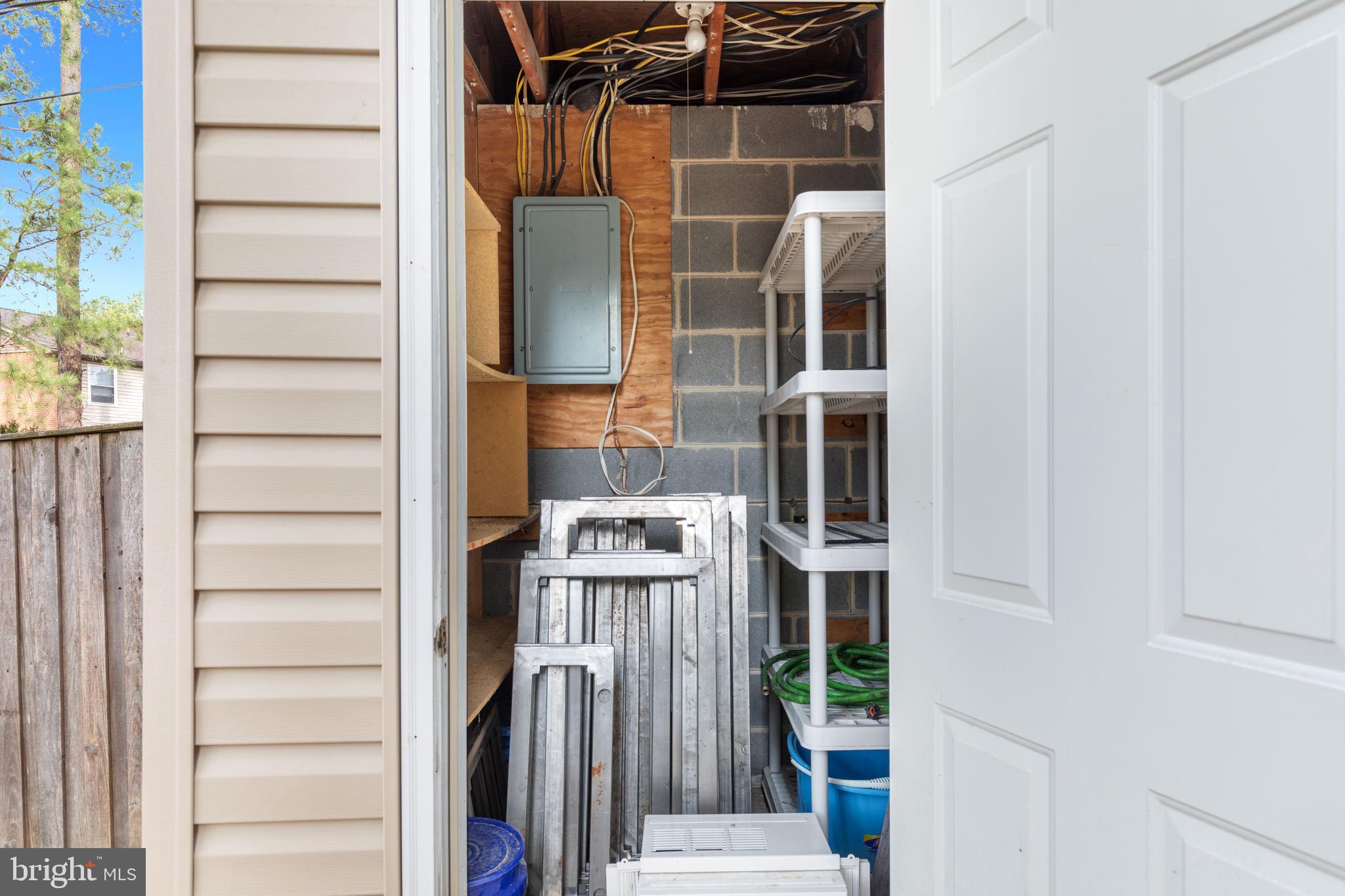 229 Brunswick Road Stephens City, VA 22655 - Photo 15 of 25 Deck Storage with cabinet frames