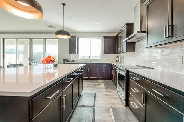 a view of a room with a workspace