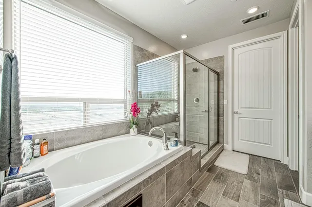 a view of a swimming pool and outdoor space