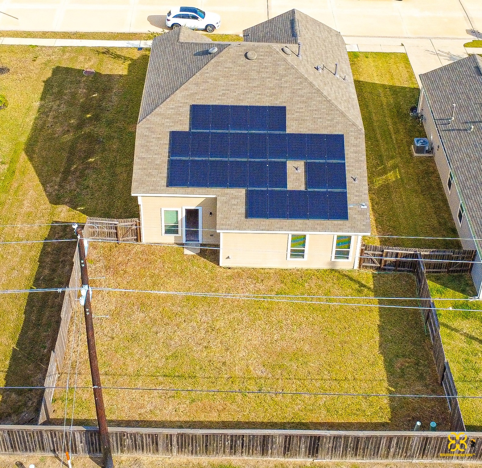 5820 Bluebonnet Lane Rosenberg, TX 77469 - Photo 6 of 43 This home with solar panels on the roof, a fenced backyard, and a well-maintained lawn. The property is located in a Great neighborhood.