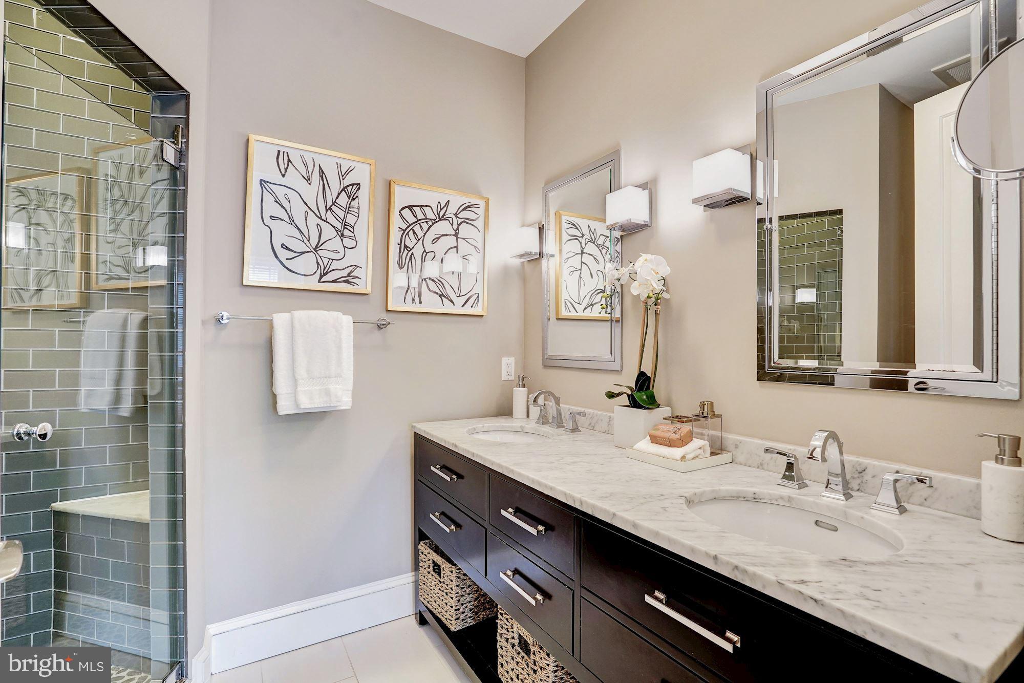 1333 East Capitol Street Southeast Washington, DC 20003 - Photo 20 of 43 Double vanity master bath