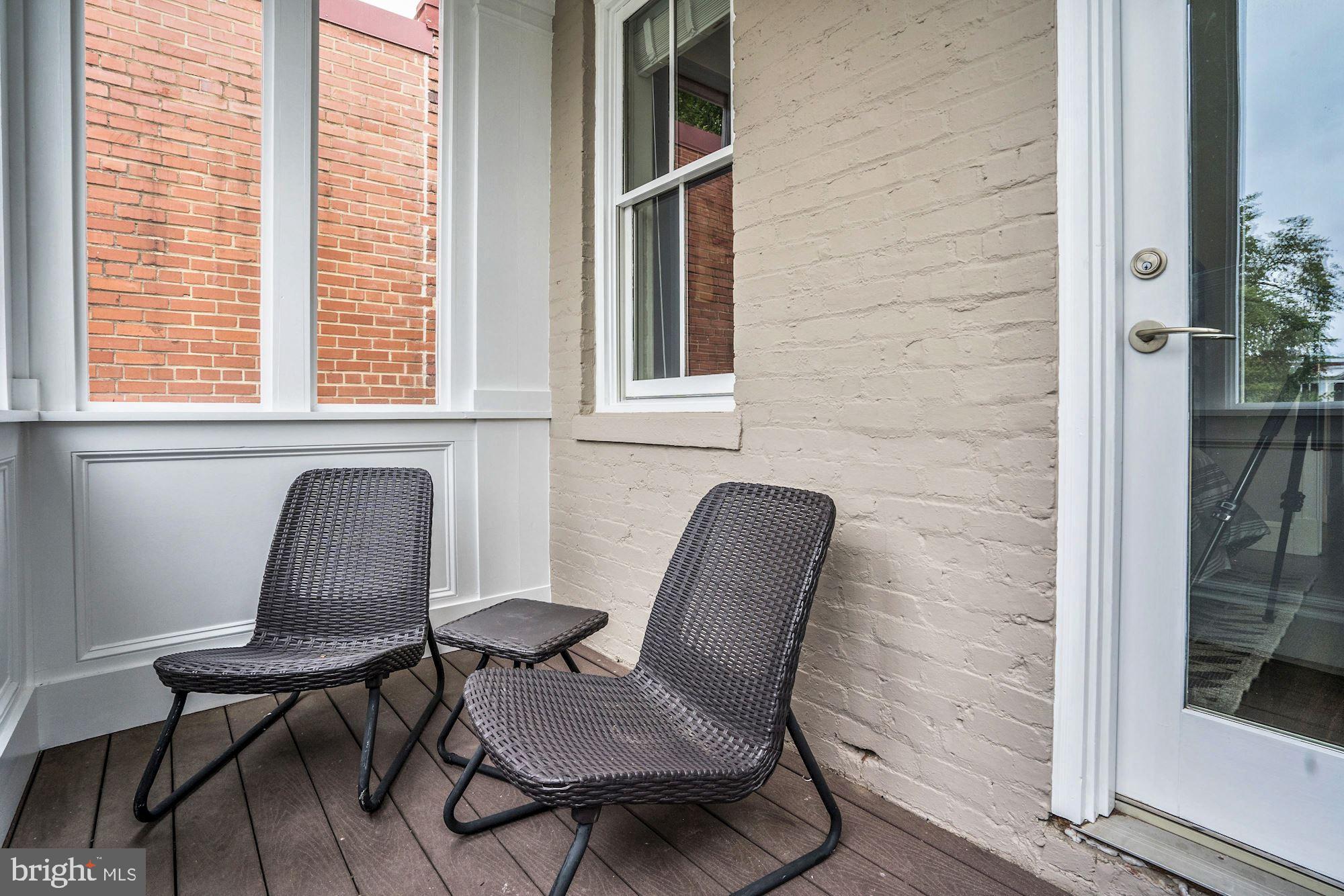 1333 East Capitol Street Southeast Washington, DC 20003 - Photo 27 of 43 Second level balcony off of bedroom 3