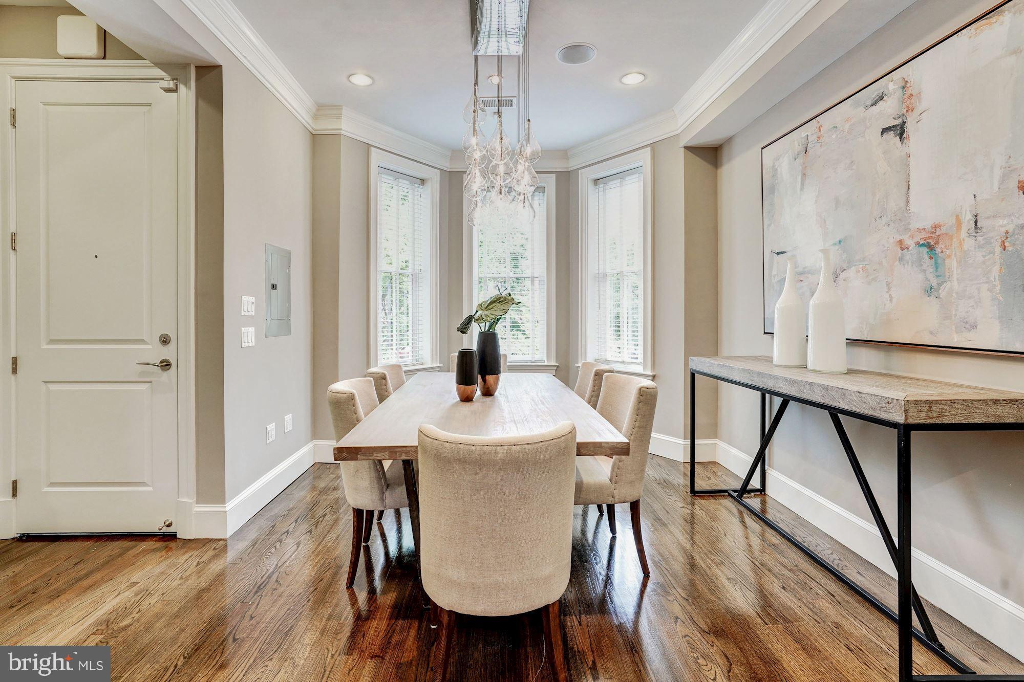 1333 East Capitol Street Southeast Washington, DC 20003 - Photo 7 of 43 Dining space close to fireplace