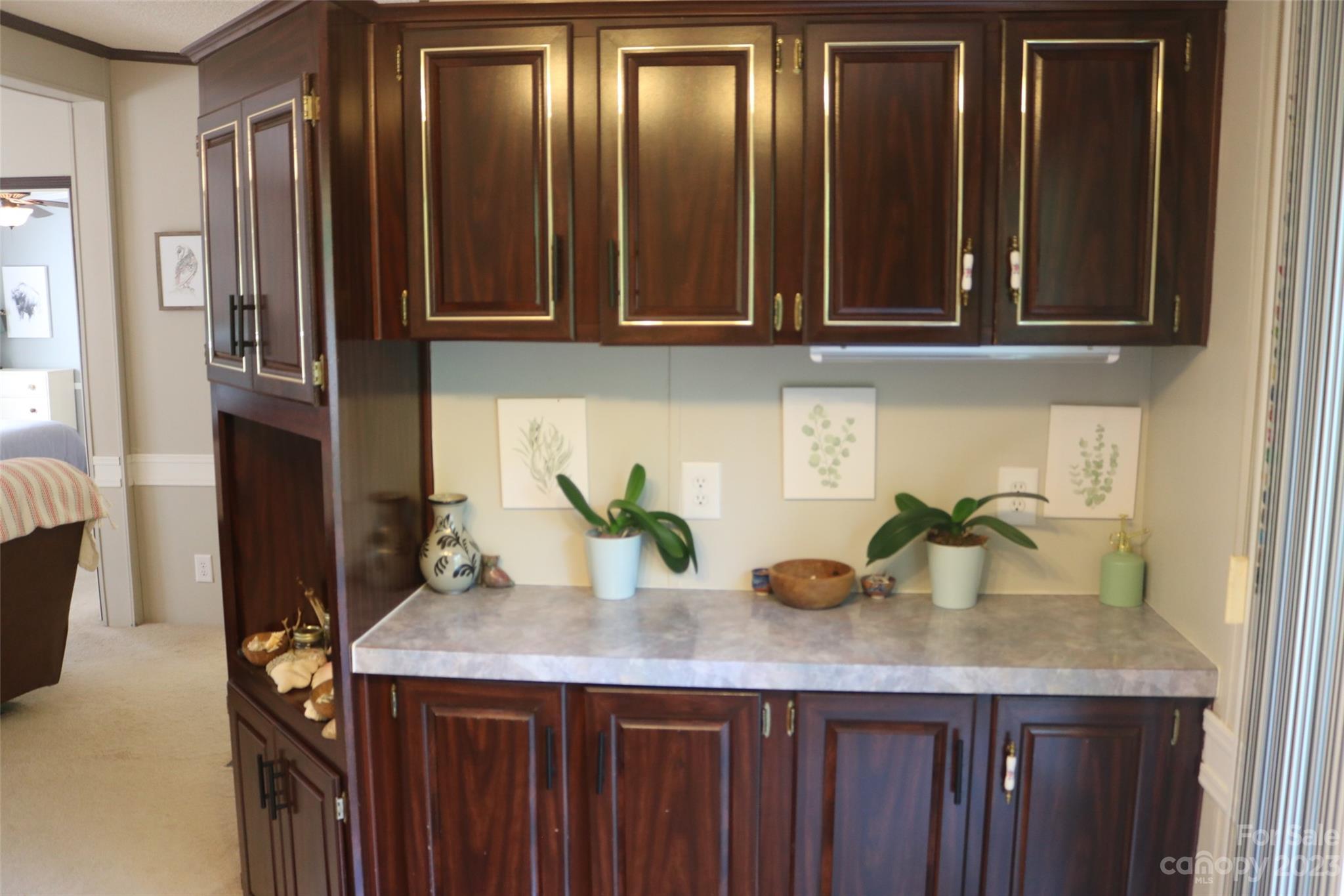 2919 Grassy Knob Road Mill Spring, NC 28756 - Photo 4 of 29 a kitchen with granite countertop cabinets and window
