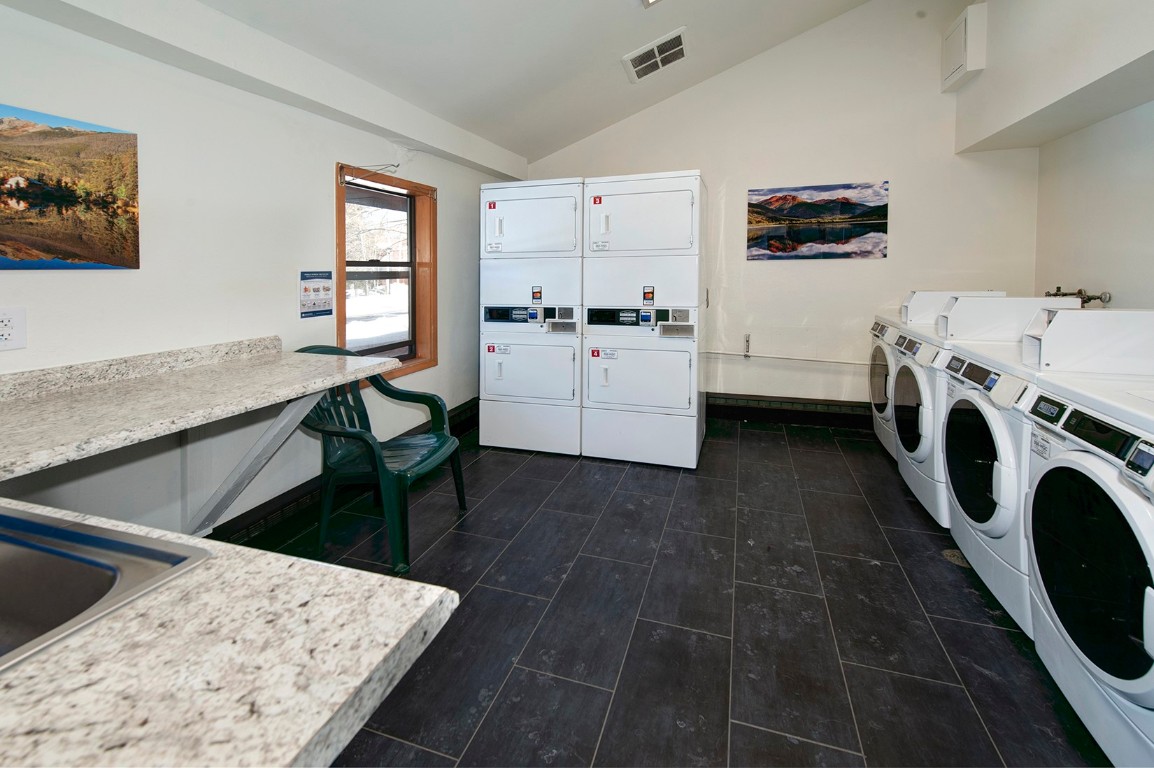 500 Bills Ranch Road, Unit 131 Frisco, CO 80443 - Photo 25 of 35 a view of kitchen and washer and dryer