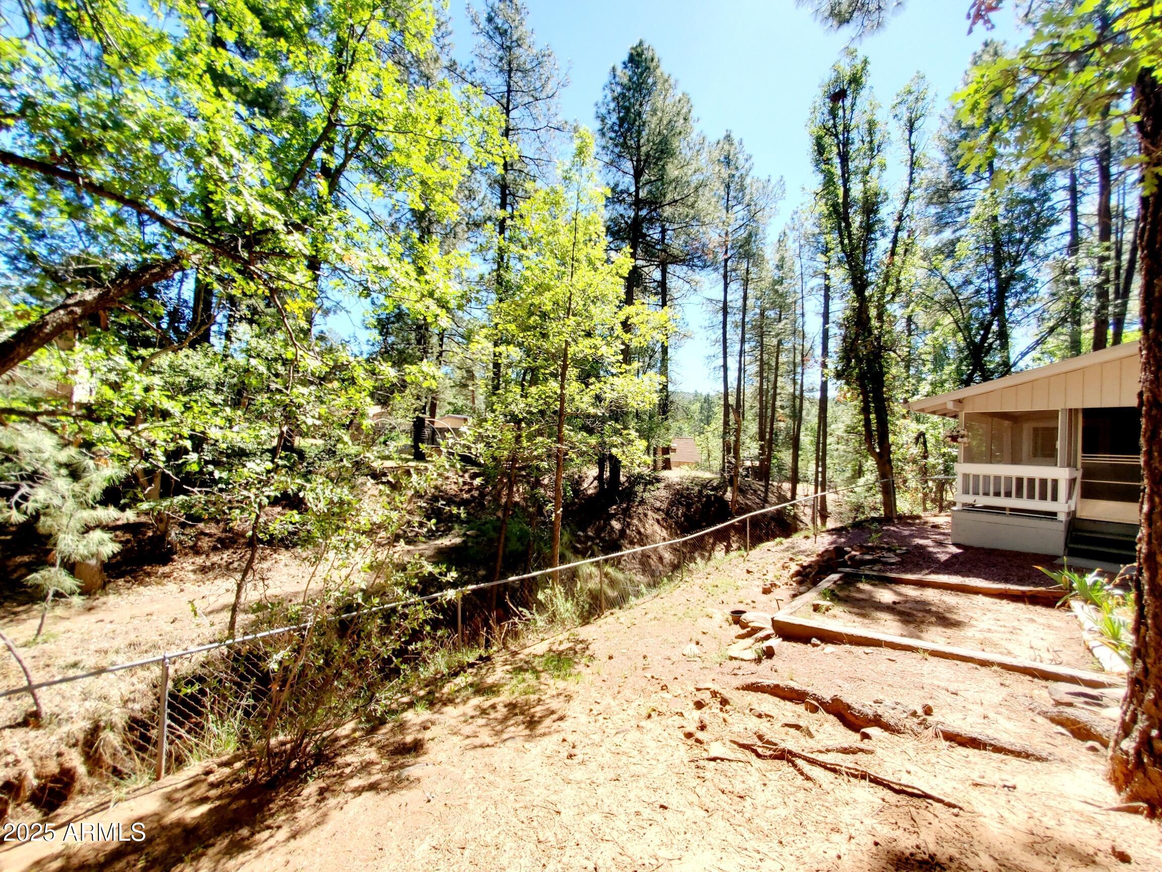 8449 Elk Road Pine, AZ 85544 - Photo 4 of 24 a view of a backyard of the house