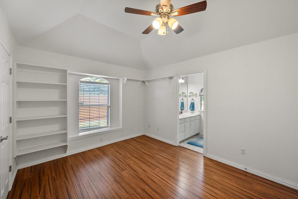 3600 Doris Walker Trail Burleson, TX 76028 - Photo 23 of 40 a view of empty room with wooden floor and fan