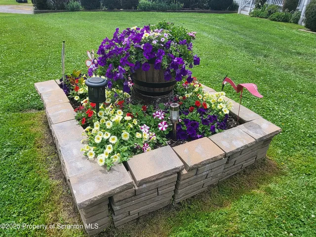 a view of a green field with lots of trees
