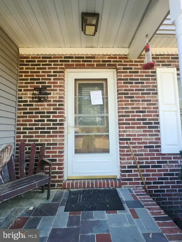 a view of a door of the house