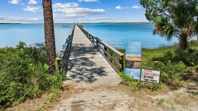 a view of a lake with outdoor space