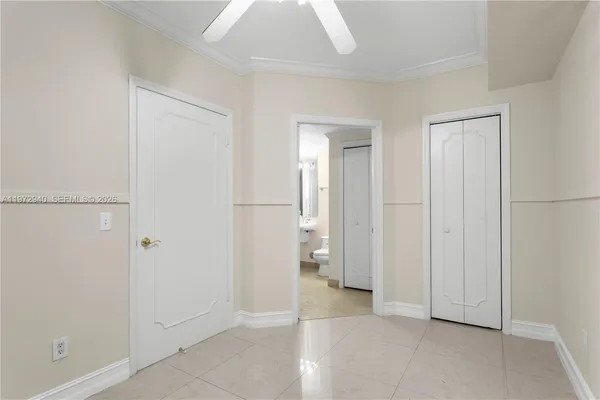 a view of an empty room