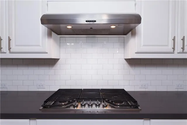 a bathroom with a stove
