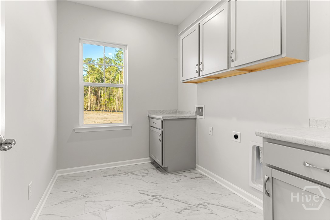 176 Champlain Drive Pooler, GA 31322 - Photo 17 of 35 Laundry Room With Upper and Lower
