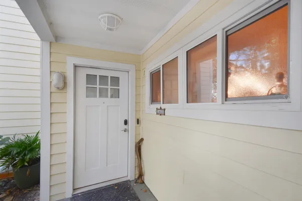 a view of front door