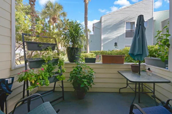 a view of outdoor seating area