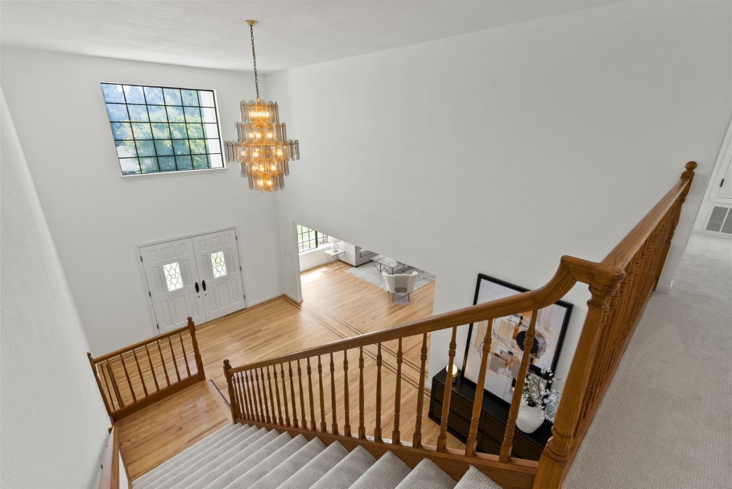 1475 Oak Rim Drive Hillsborough, CA 94010 - Photo 31 of 72 a view of entryway with a window and wooden floor