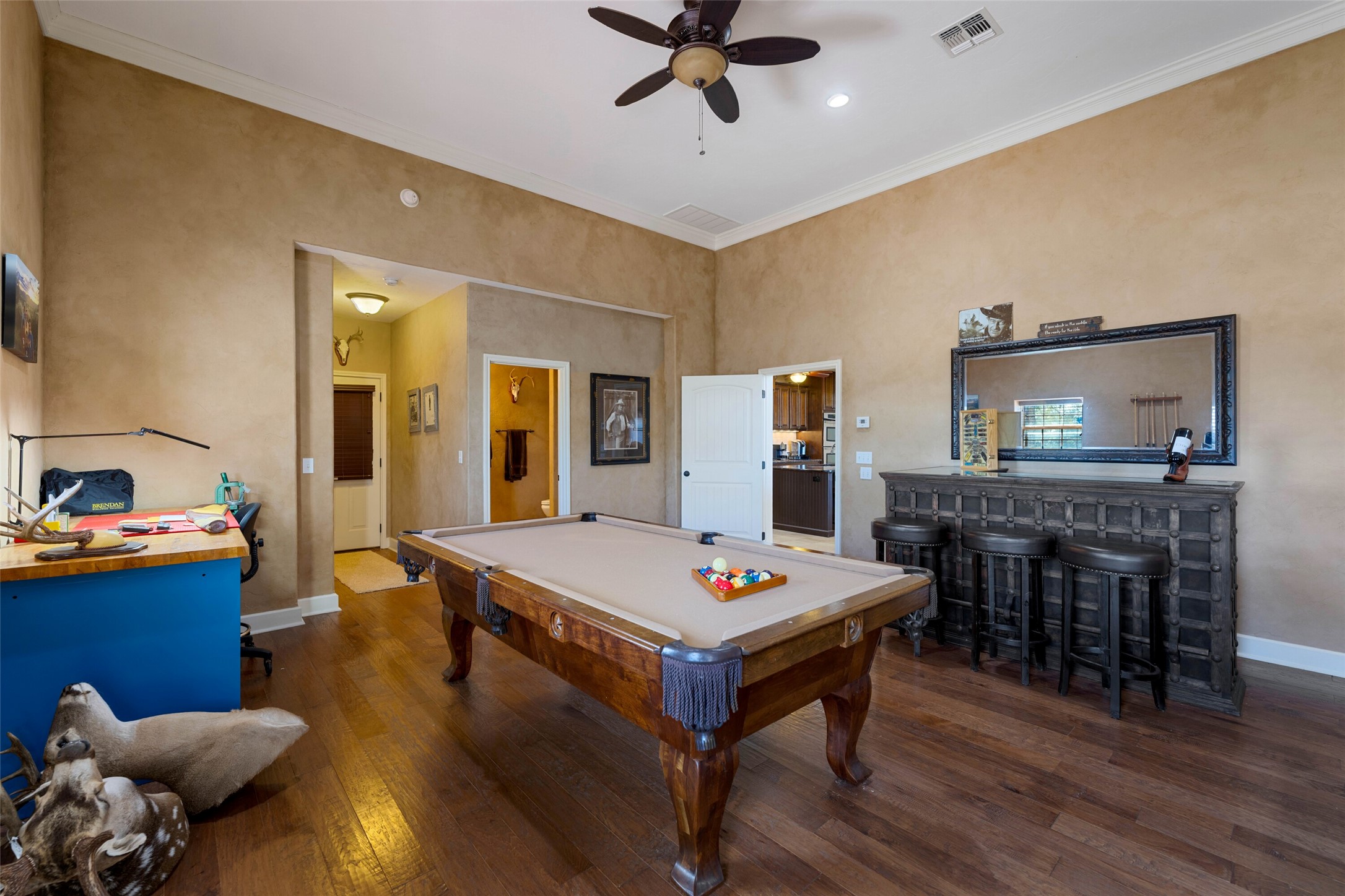 7702 Ranch Road 965 Llano, TX 78643 - Photo 12 of 40 a living room with furniture and wooden floor